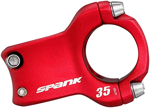Spank Spike Race 2 Shot-Peen Anodized Mtb Bicycle Stem (Red, 35Mm), Lightweight And Strong Alloy Stem For Mountain Bike, Mountai