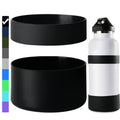 Miracredo 2 PCS Silicone Water Bottle Boot for Hydro Flask Boot, Anti-Slip Bottom Cover with Ring, Boot For Iron Flask, 12oz to 