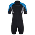 Henderson 3Mm Thermoprene Pro Mens Back Zip Shorty, Black/Blue, 6Xl