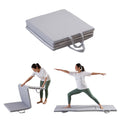 The White Willow HarmonyFlow Yoga Foldable Mat  Standard Size, Supportive Foam Mat with Soft Washable Cover for Meditation, Flo