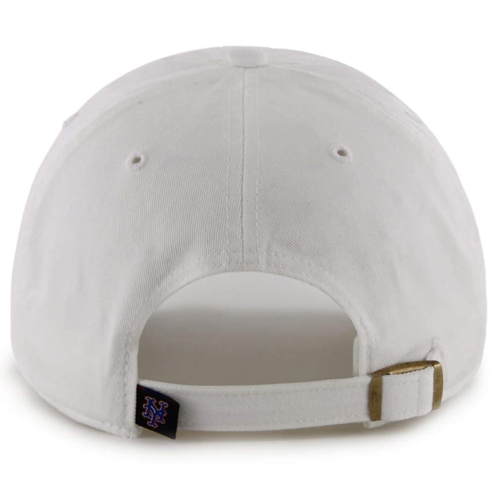 '47 New York Yankees Adjustable Cap Clean Up Mlb, White, Royal Blue, Orange, One Size