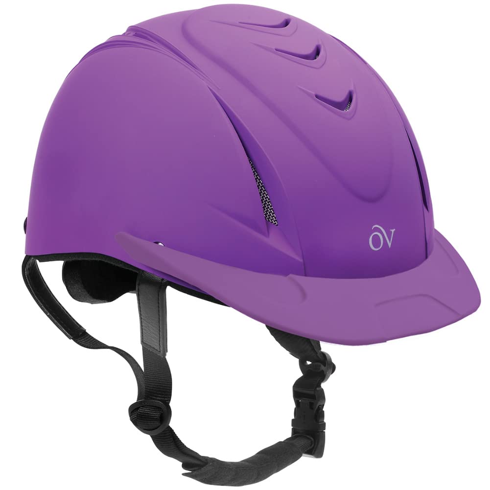 Ovation Deluxe Schooler Purple Xxs/Xs Helmet With Deluxe Pk/2 Black One Size Hair Net