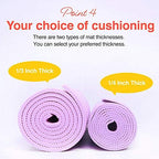 Primasole Yoga Mat With Carry Strap For Yoga Pilates Fitness And Floor Workout At Home And Gym 1/4 Thick (Jango Green Color) Pss
