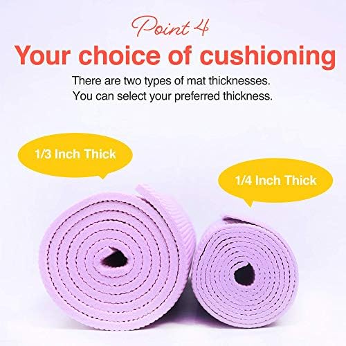Primasole Yoga Mat With Carry Strap For Yoga Pilates Fitness And Floor Workout At Home And Gym 1/4 Thick (Jango Green Color) Pss