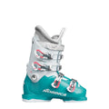 Nordica Speedmachine J4 Kids Alpine Ski Boot, Light Blue/White/Pink, 26.5