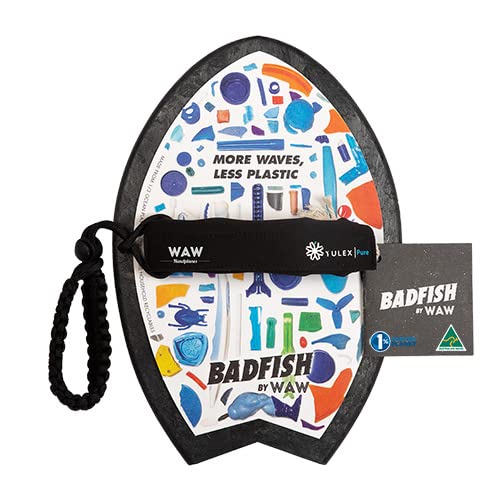 Waw Badfish Bodysurfing Handplane, Handboard, Body Surf Plane, Hand Surfer, Hand Paddle, Recycled Ocean Plastics
