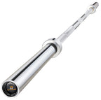 Papababe Olympic Bar 7-Foot Solid Chrome Barbell Weights Lifting Power Lifting (2-Inch)
