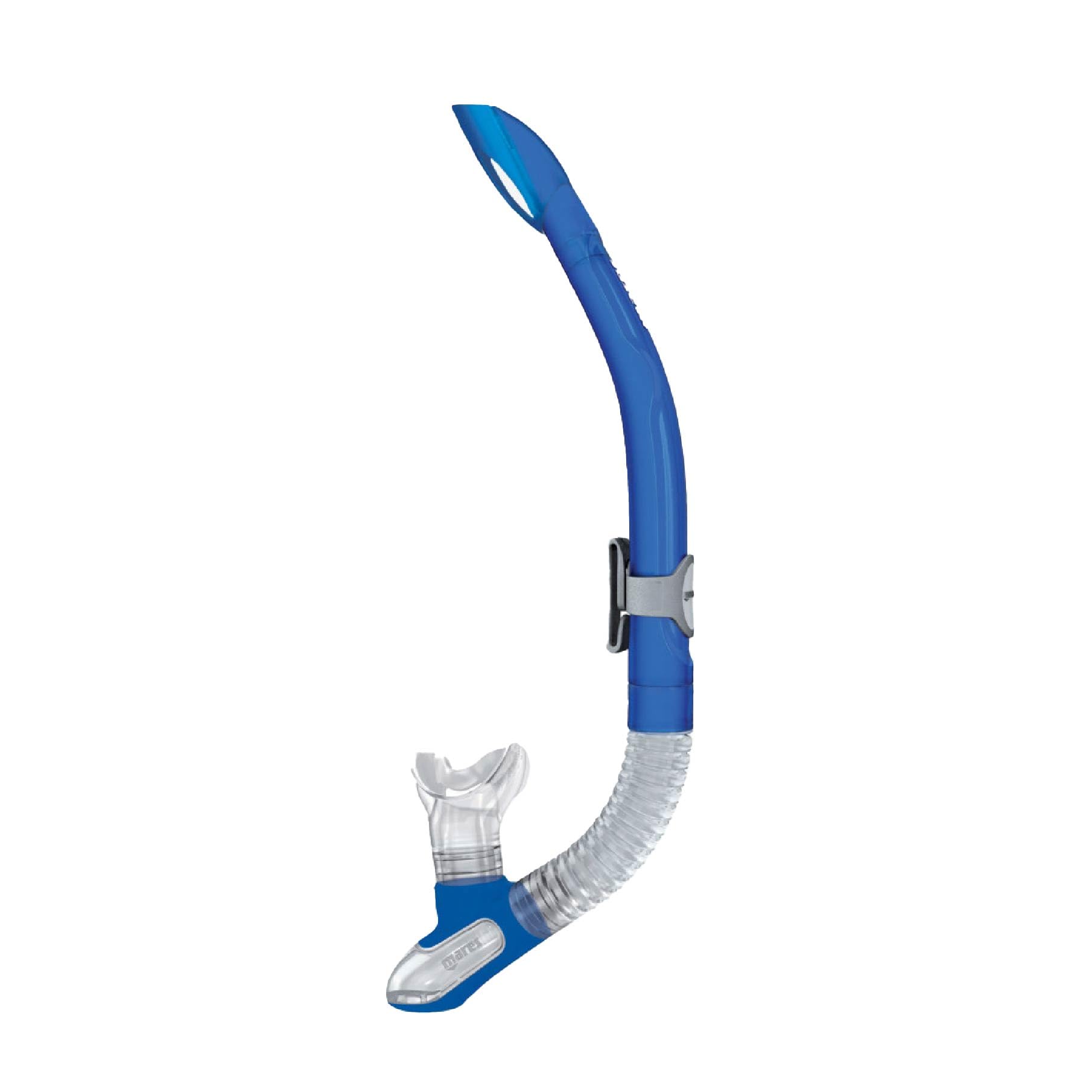 Mares Ergo Splash Snorkel for Scuba Diving, Snorkeling, Freediving with Semi-Dry Top, Anti-Splash System, Silicone Mouthpiece, R