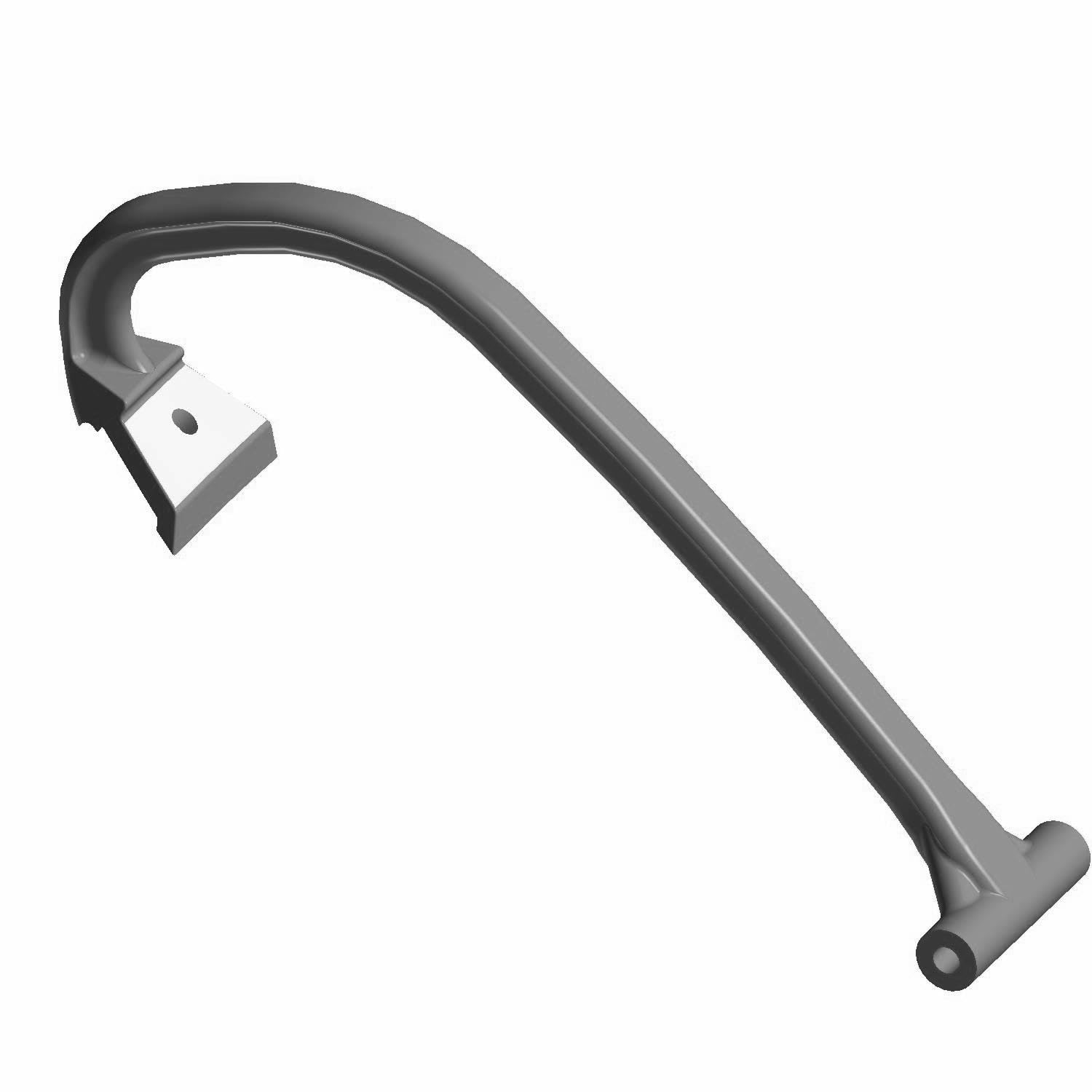 Polaris Snowmobile Ski Toe, Plastic, Gloss Black, Genuine OEM Part 5434165-070, Qty 1