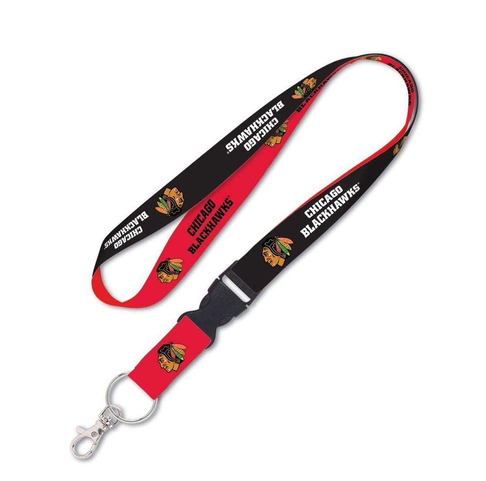Nhl Chicago Blackhawks Lanyard With Detachable Buckle, 1''