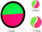 Paddle Catch Ball And Toss Game Set Disc Toss And Catch Paddle Sport Game (4 Paddles And 4 Balls)