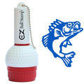Promarking Ezballstamp Golf Ball Stamp - Blue Bass Fish