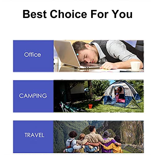 Dogxiong 2 Pack Ultralight Inflatable Camping Pillow Squared Flocked Fabric Air Pillow For Hiking,Traveling,Napping,Desk Rest,Be