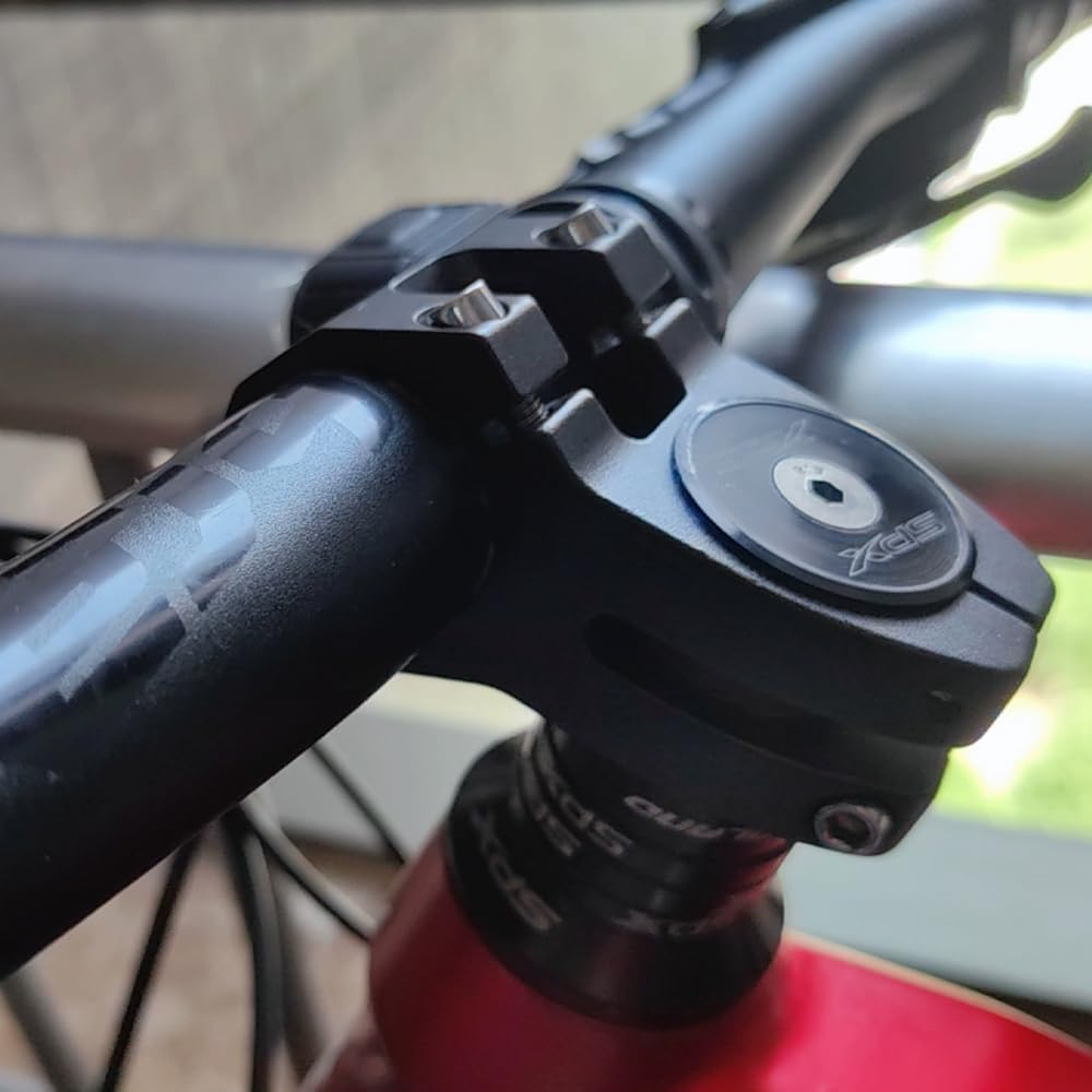 Tianeraus Bike Stem 45Mm Short Bicycle Stem Handlebar Riser Extender For Road Bike, Mountain Bike, Mtb, Bmx, Cycling (Black)