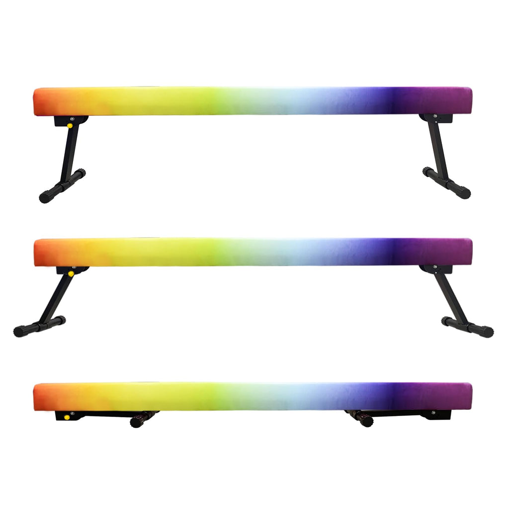 86 York 8Ft Gymnastics Balance Beam, High And Low Floor Beam Gymnastics Equipment For Kids/Adults,Gymnastics Beam For Training,P