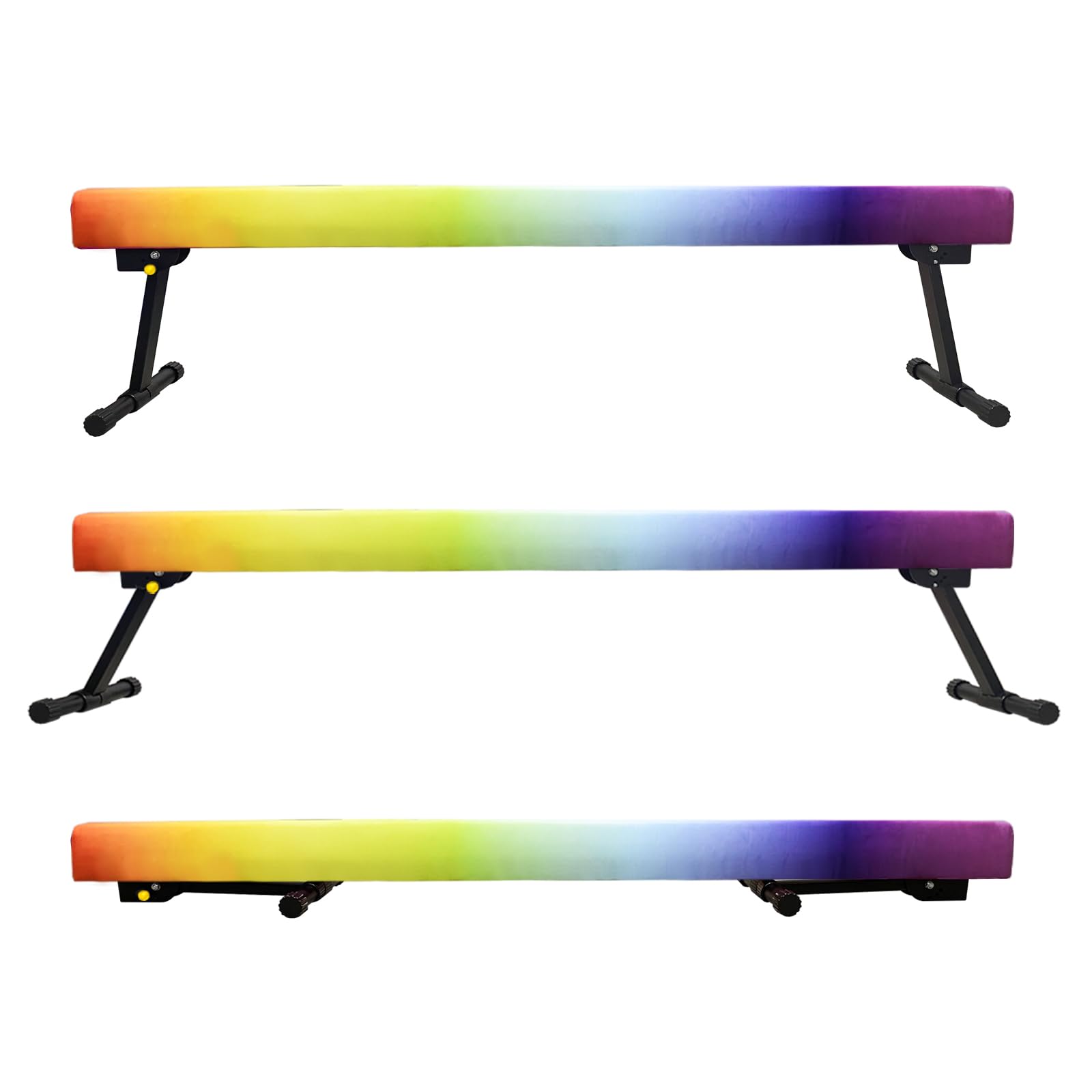 86 York 8Ft Gymnastics Balance Beam, High And Low Floor Beam Gymnastics Equipment For Kids/Adults,Gymnastics Beam For Training,P
