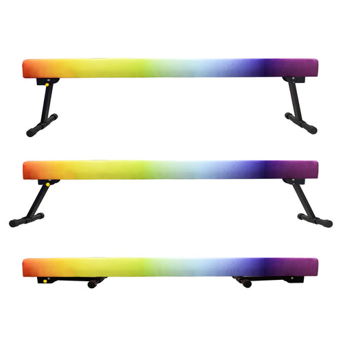 86 York 8Ft Gymnastics Balance Beam, High And Low Floor Beam Gymnastics Equipment For Kids/Adults,Gymnastics Beam For Training,P