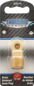 Shoreline Marine Heavy Duty Brass Garboard Drain Plug