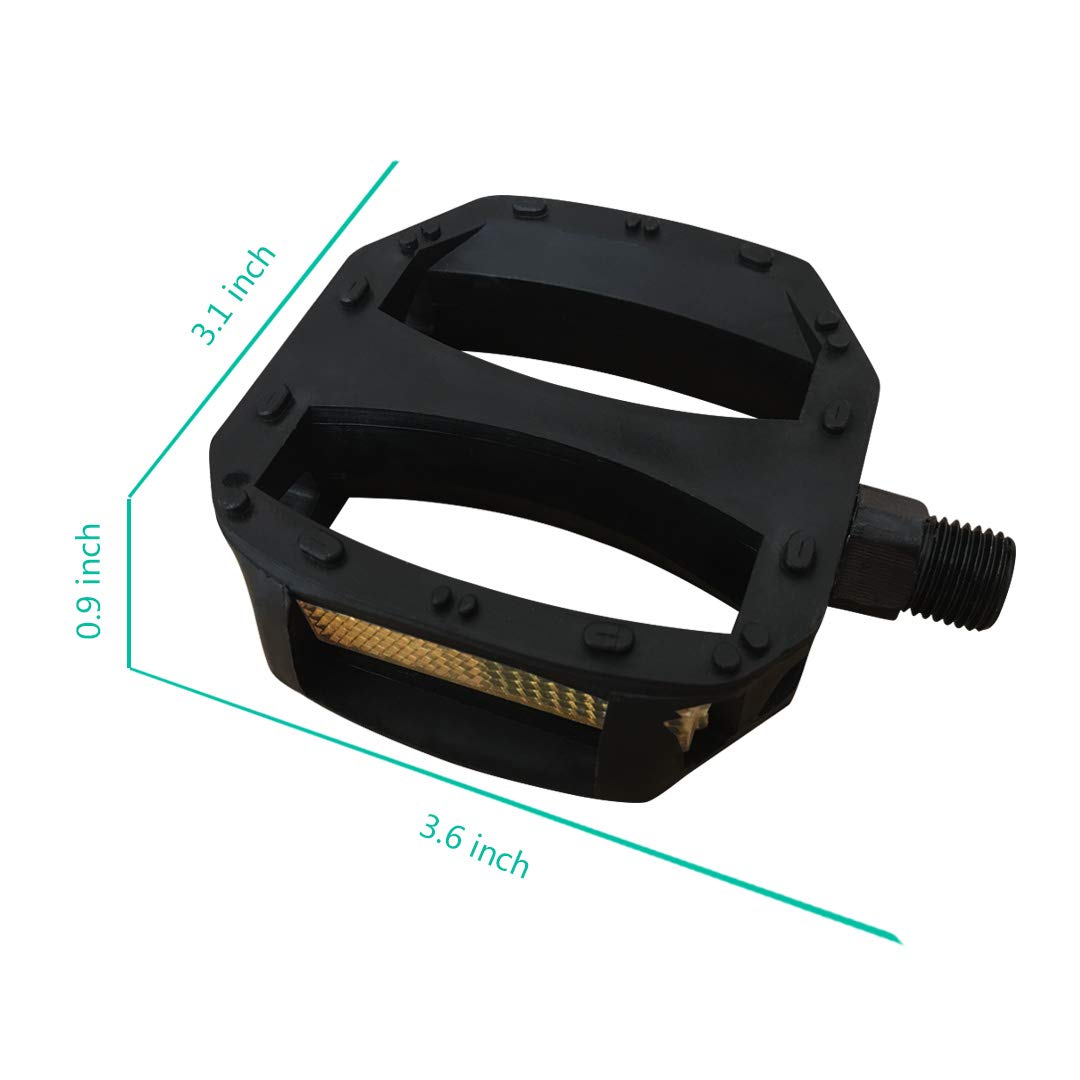 N3Od3Er Kids Bike Pedals 1/2-Inch Kids Small Pedals Resin For 12 14 Kids Bike