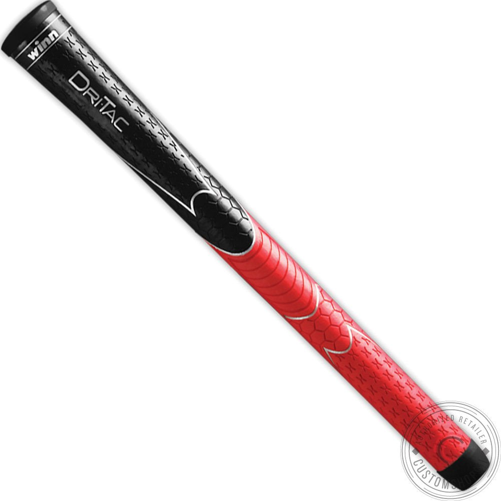 Winn Grips Dri-Tac 13 Piece Standard Size Black/Red Golf Grip Bundle