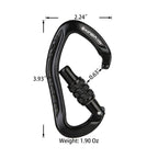 Xinda 22Kn Auto Locking Carabiner Clip - Twist Lock Climbing Carabiner Ce Uiaa Certified, Heavy Duty Carabiners For Climbing,Rap