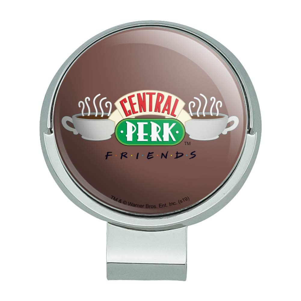 Graphics & More Friends Central Perk Logo Golf Hat Clip With Magnetic Ball Marker