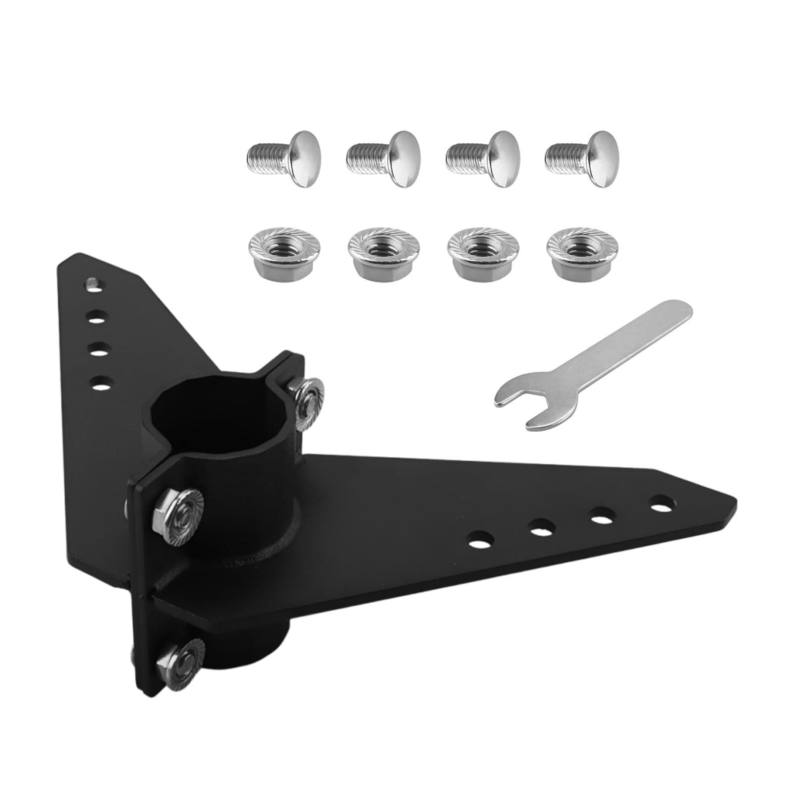 GEAIN Steering Triangle Fits for Newport NK-180S Kayak Trolling Motor, Black Powder Coated Aluminum Steering Kit for Marine and 