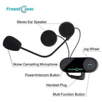 1Storm Motorcycle Bike Full Face Helmet Mechanic  Motorcycle Bluetooth Headset: Glossy White