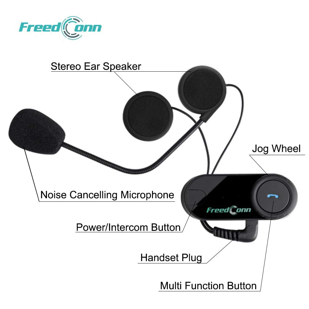 1Storm Motorcycle Bike Full Face Helmet Mechanic  Motorcycle Bluetooth Headset: Glossy White