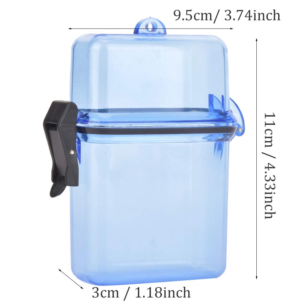 T Best Diving Dry Box, Underwater Plastic Transparent Floating Watertight Case Waterproof Diving Sealing Dry Storage Box With Ro
