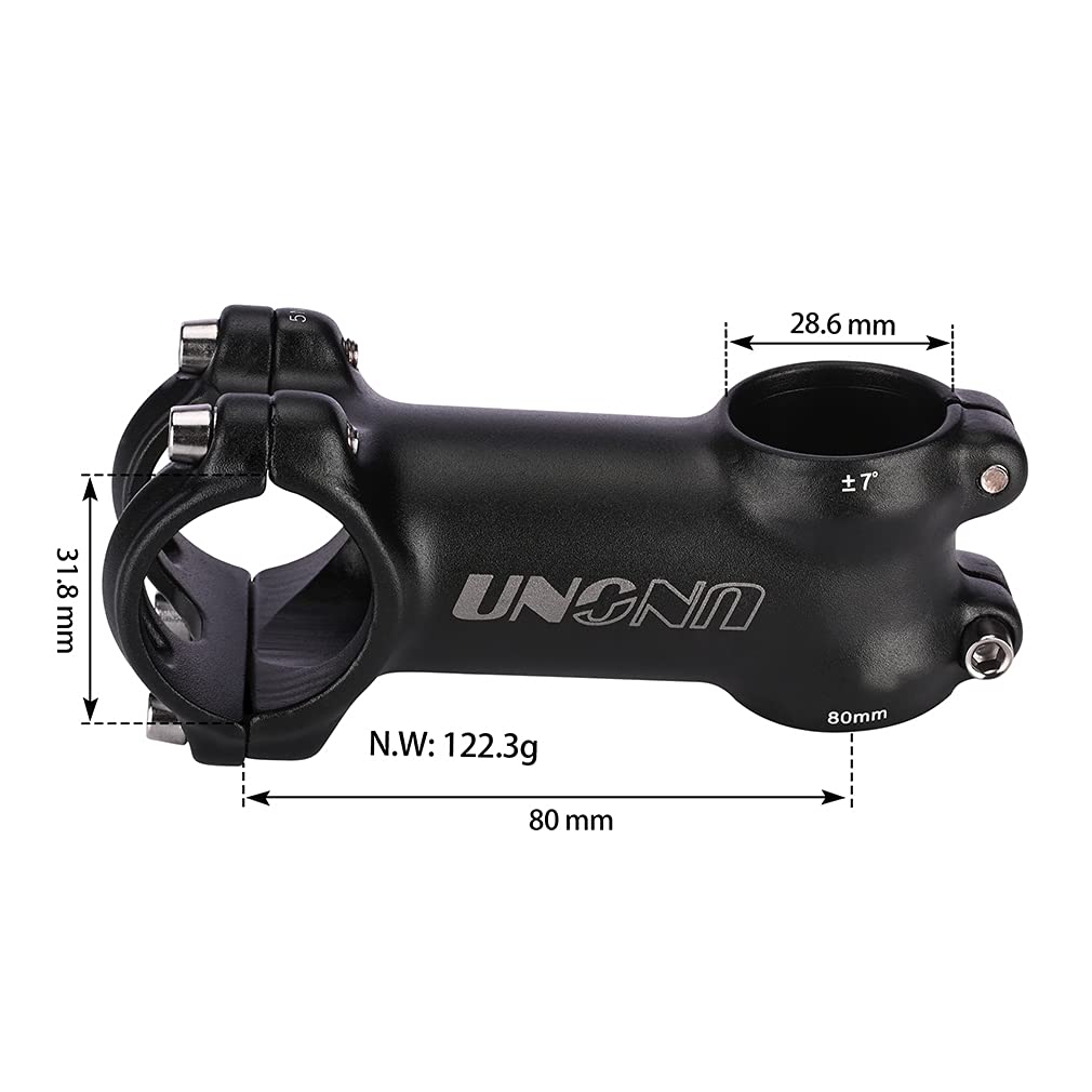 31.8 Stem 80Mm 7 Degree Fomtor Light-Weight Bike Handlebar Stem Mtb Stem Suitable For Mountain Bike Road Bike Bmx Mtb (31.8 X 80