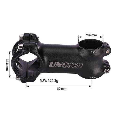 31.8 Stem 80Mm 7 Degree Fomtor Light-Weight Bike Handlebar Stem Mtb Stem Suitable For Mountain Bike Road Bike Bmx Mtb (31.8 X 80