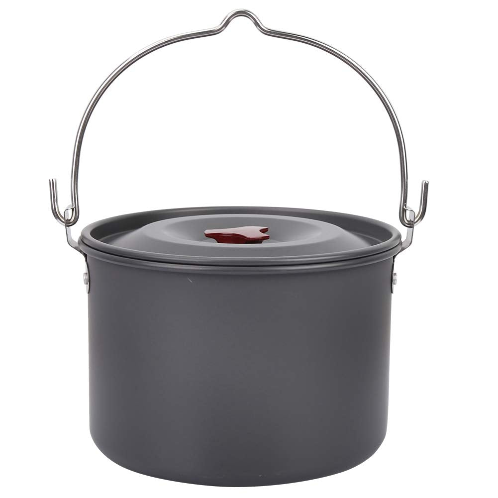 Hanging Pot Cooking Pot, Single Soup Pot, For Camping Hiking