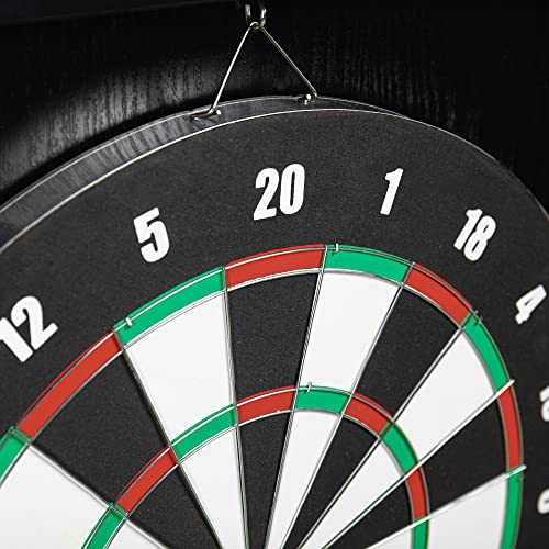Dmi Sports Recreational Dartboard Cabinet Set - Includes Dartboard, Two Dart Sets, And Traditional Chalk Scoring