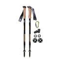 Fizan Compact 4 Trekking Poles - Ultralight, Backpacking, Thru Hiking Poles, Adjustable, Collapsible, Customized Fit, Cork Grips