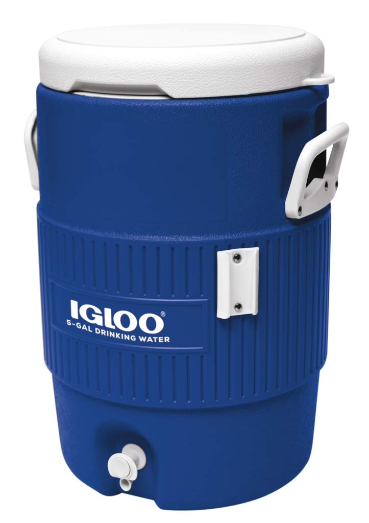 Igloo Seat Top Beverage Cooler With Cup Dispenser (5-Gallon, Ocean Blue)