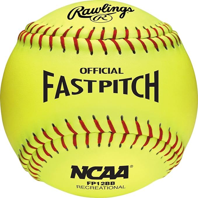 Rawlings | NCAA Recreational Fastpitch Softballs | 11 & 12 Options | 6 & 12 Count Options