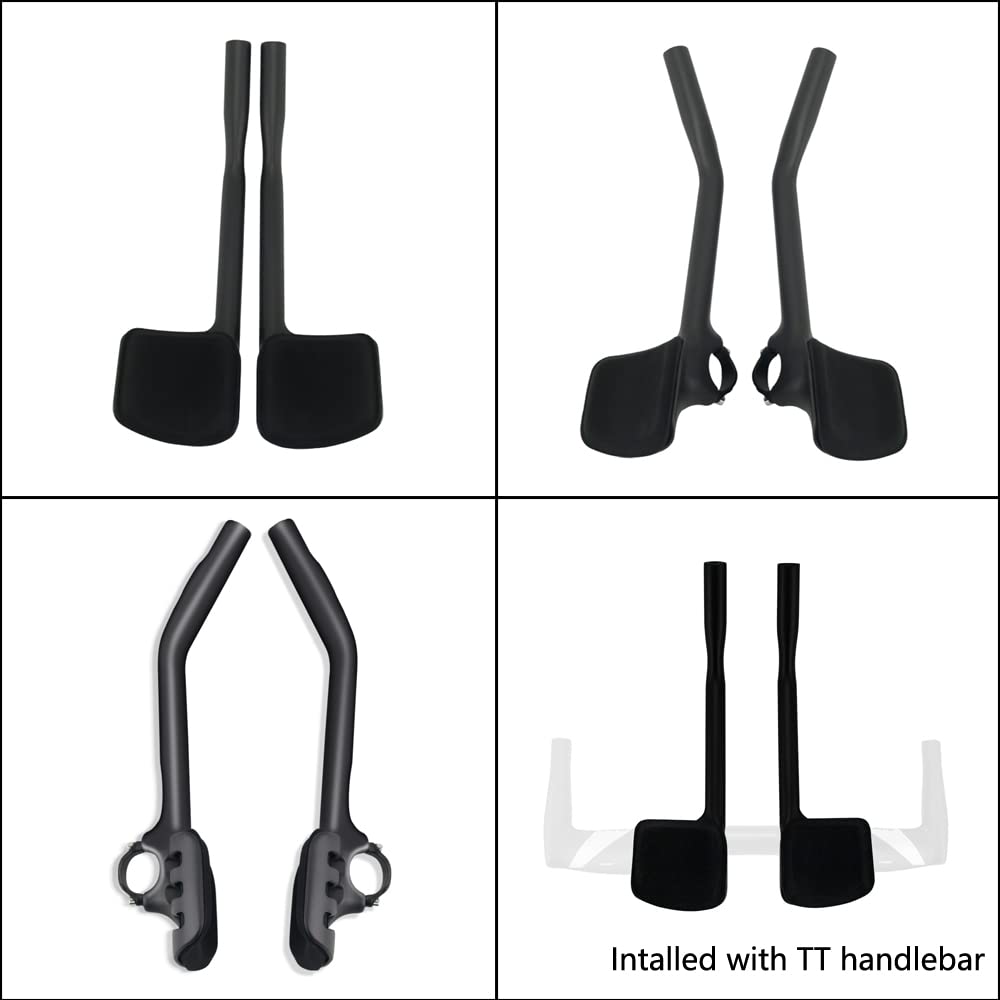 Rxl Sl Carbon Fiber Triathlon Bicycle Extender 31.8Mm Triathlon Tt Arm Rest Handlebar 30 Degree Aerobars 360Mm Ud Matte Carbon A