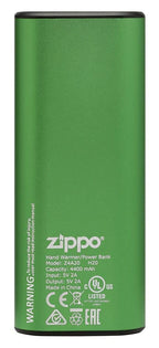 Zippo Green Heatbank 6 Rechargeable Hand Warmer