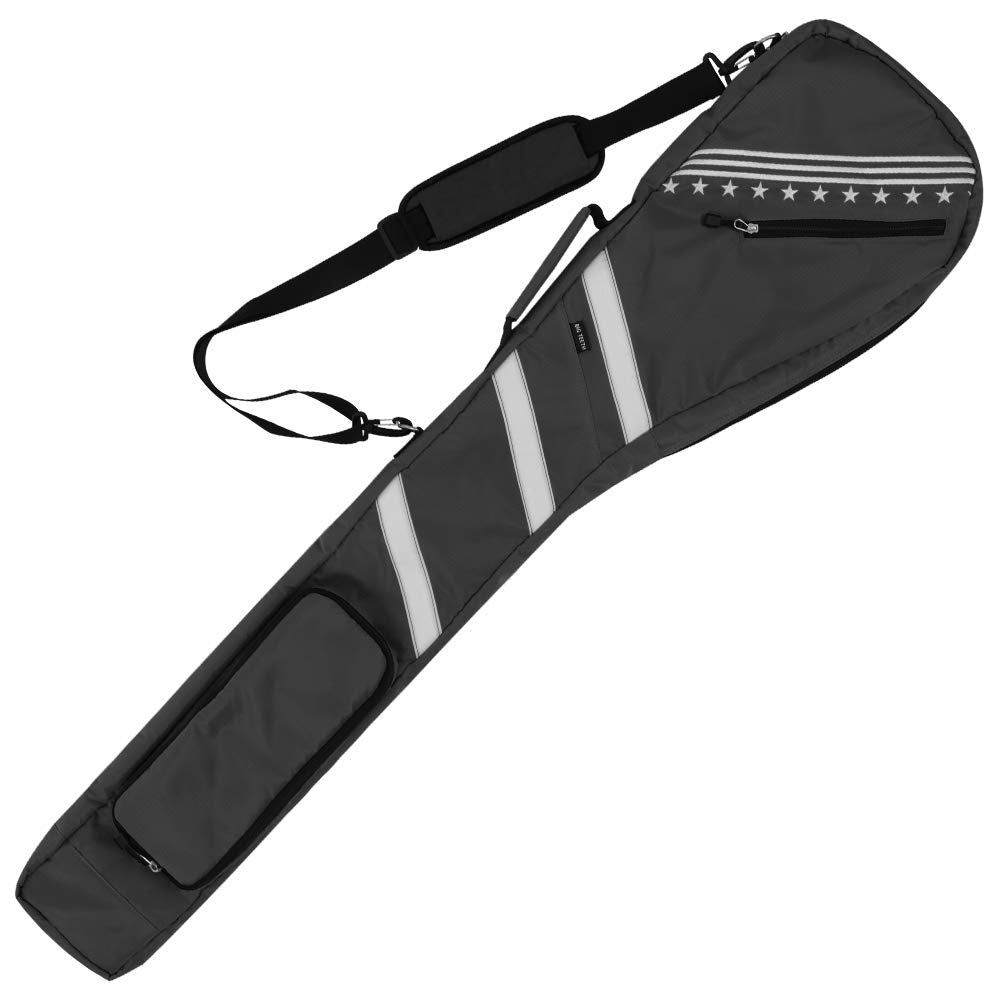Big Teeth Small Golf Bags, Golf Bag Light Multi-Colour, Sunday Golf Carry Bag Foldable for Driving Range, Par 3, Practice Few Cl