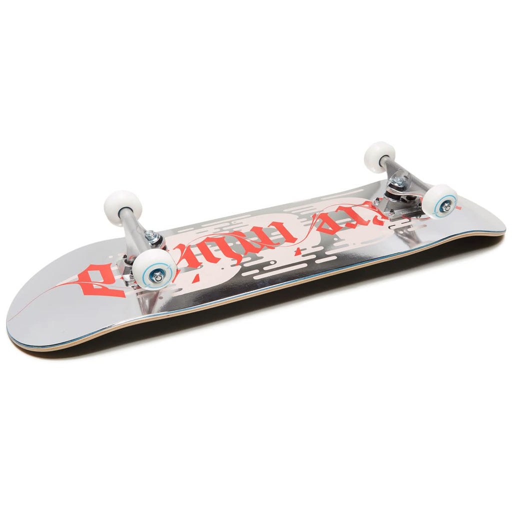 [Ccs] You'Re Invited Skateboard Complete Silver Foil 8.50'' - Maple Wood - Professional Grade - Fully Assembled With Skate Tool