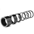 Fengek 15 Pcs Headset Spacer For Bicycle, 7 Sizes Carbon Fiber Road Bicycle Stem Headset Spacers Kit For 1-1/8 Inch Stem, 1Mm 2M
