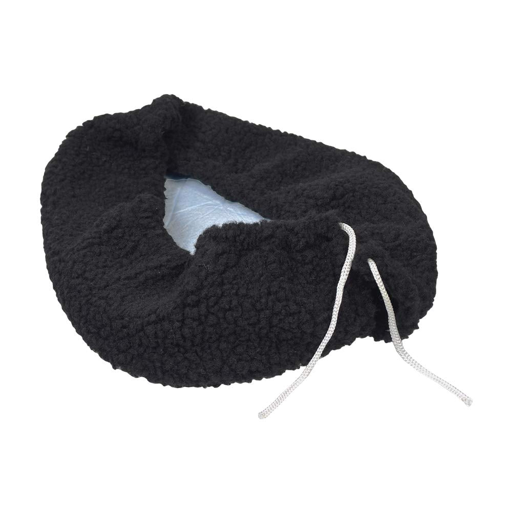 Alveytech Black Universal Fleece Seat Cover For Bike & Scooter Seats