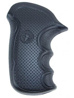 Pachmayr Diamond Pro Grip For Taurus Compact Public Defender With Steel Frame, Black