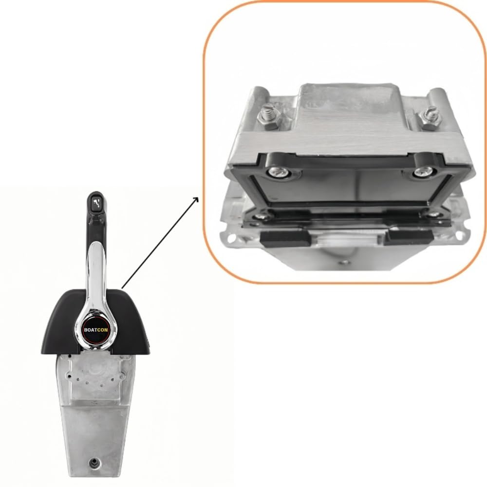 Boatcon 704 Single Binnacle Remote Control Box 704-48205-P1 Console Top Mount For Yamaha Outboard Engine Push To Open