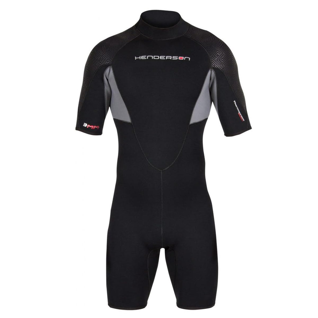 Henderson 3Mm Thermoprene Pro Men? Back Zip Shorty, Black, L