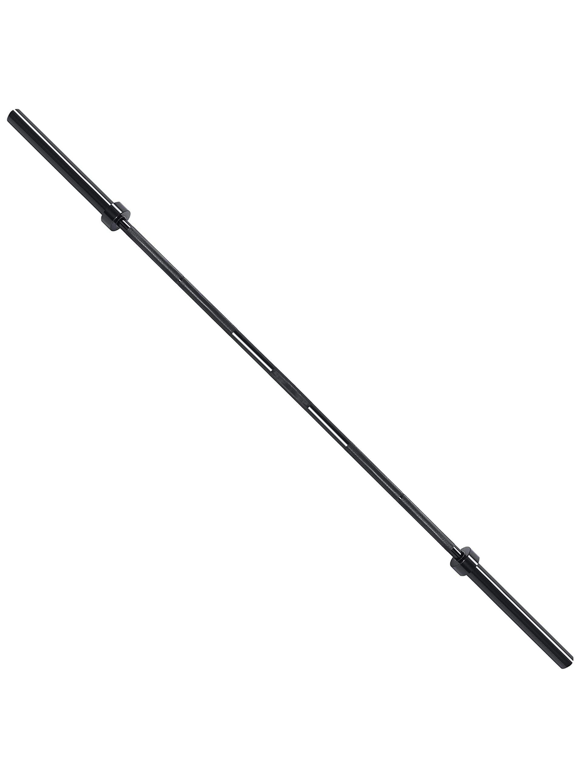 Signature Fitness 7FT Olympic Barbell Weightlifting Barbell, 700-Pound Capacity, Black