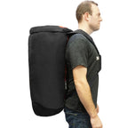 Meister Mesh Duffel Backpack Dive Bag W/Dry Pocket For Scuba & Snorkeling - Black