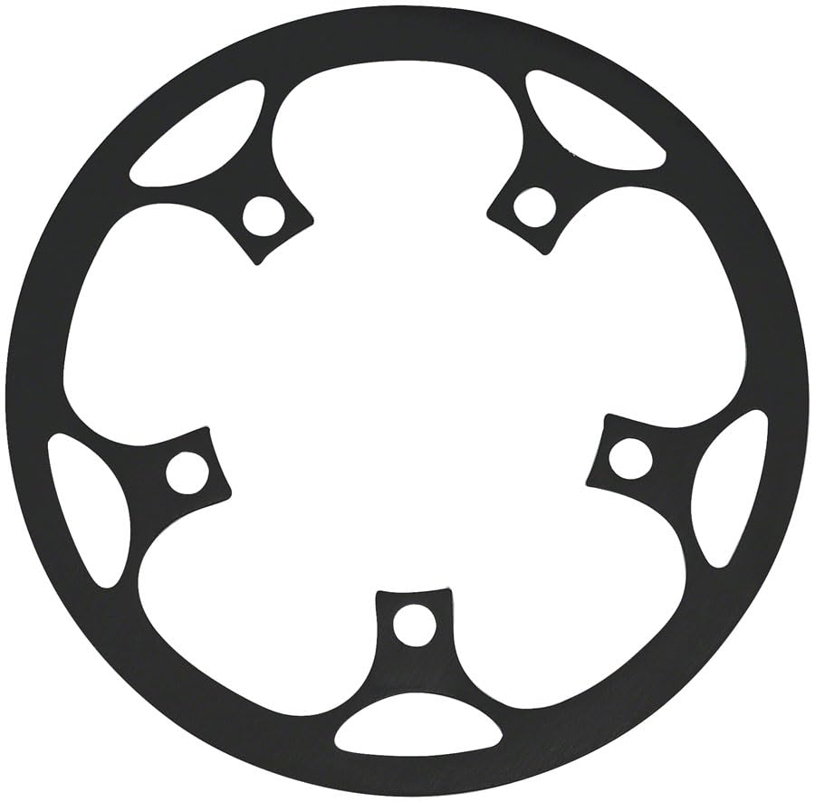 SAMOX BG22 Chainring Guard/Guide - for 36-46t, 110 BCD, Aluminum, Black