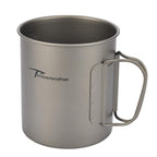 Timberbrother 750Ml Titanium Outdoor Camping Mug With Lid (Without Handle)